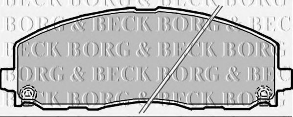 Комплект тормозных колодок, дисковый тормоз BORG & BECK BBP2342
