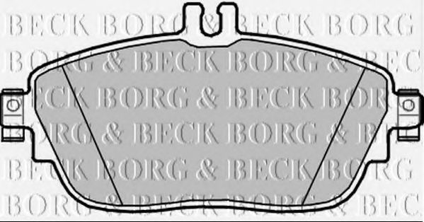 Комплект тормозных колодок, дисковый тормоз BORG & BECK BBP2344