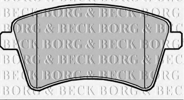 Комплект тормозных колодок, дисковый тормоз BORG & BECK BBP2349