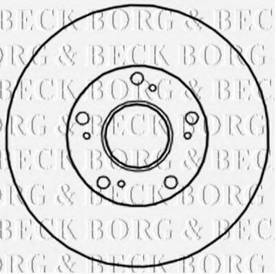 Тормозной диск BORG & BECK BBD4718