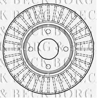 Тормозной диск BORG & BECK BBD4985