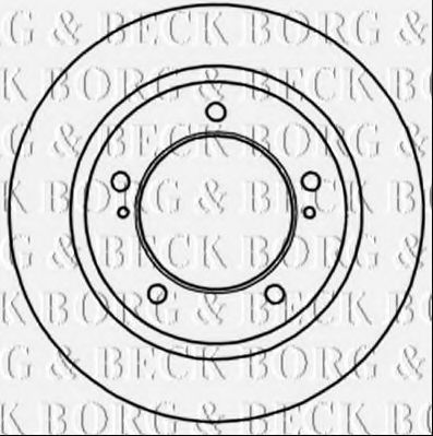 Тормозной диск BORG & BECK BBD5251