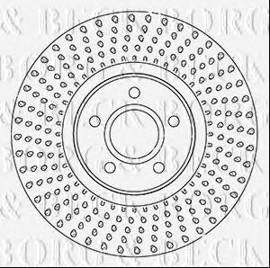 Тормозной диск BORG & BECK BBD5348