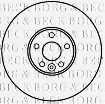 Тормозной диск BORG & BECK BBD5960S