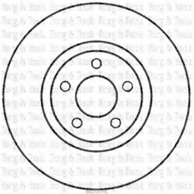 Тормозной диск BORG & BECK BBD5979S