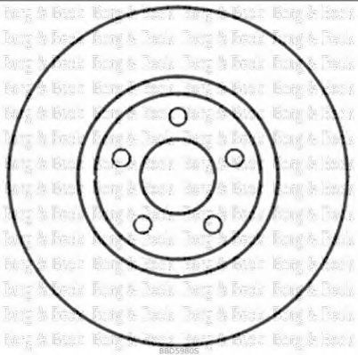 Тормозной диск BORG & BECK BBD5980S