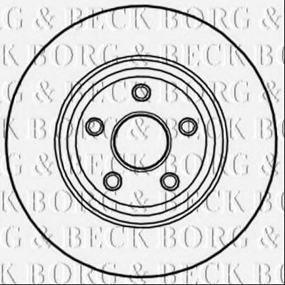 Тормозной диск BORG & BECK BBD6005S