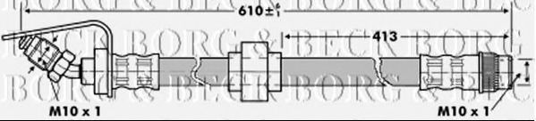 Тормозной шланг BORG & BECK BBH6866