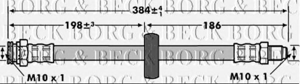 Тормозной шланг BORG & BECK BBH6911