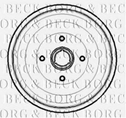 Тормозной барабан BORG & BECK BBR7189