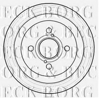 Тормозной барабан BORG & BECK BBR7219