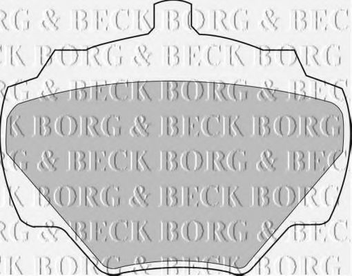 Комплект тормозных колодок, дисковый тормоз BORG & BECK BBP1528