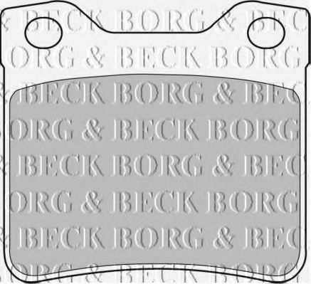 Комплект тормозных колодок, дисковый тормоз BORG & BECK BBP1537