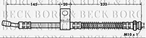 Тормозной шланг BORG & BECK BBH7003