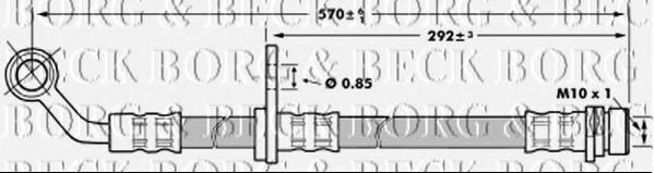 Тормозной шланг BORG & BECK BBH7021