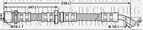 Тормозной шланг BORG & BECK BBH7193