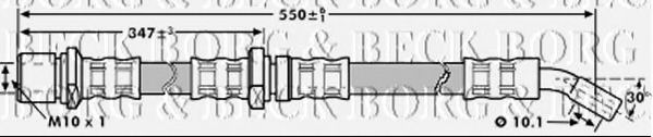 Тормозной шланг BORG & BECK BBH7194