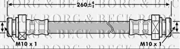 Тормозной шланг sbs 855205