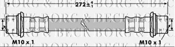 Тормозной шланг BORG & BECK BBH7259