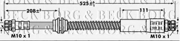 Тормозной шланг BORG & BECK BBH7266