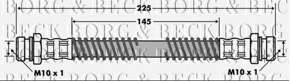 Тормозной шланг BORG & BECK BBH7459