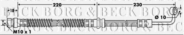 Тормозной шланг BORG & BECK BBH7472
