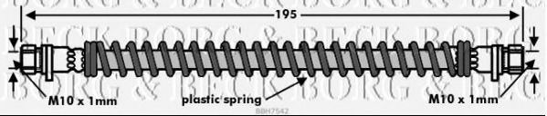 Тормозной шланг BORG & BECK BBH7542