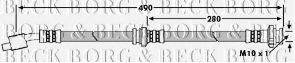 Тормозной шланг BORG & BECK BBH7653