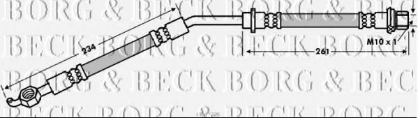 Тормозной шланг BORG & BECK BBH7728