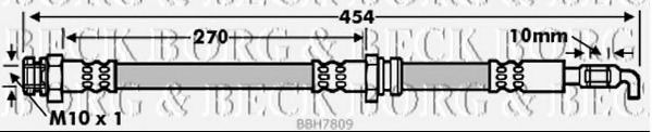 Тормозной шланг BORG & BECK BBH7809