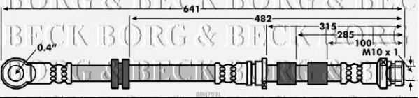 Тормозной шланг BORG & BECK BBH7931