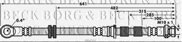 Тормозной шланг BORG & BECK BBH7932