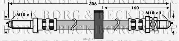 Тормозной шланг BORG & BECK BBH6142