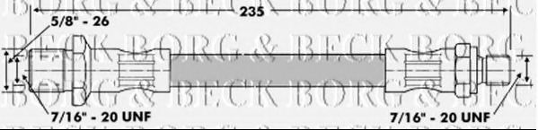 Шланг сцепления BORG & BECK BBH6528