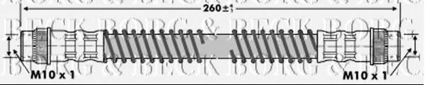 Тормозной шланг BORG & BECK BBH6746