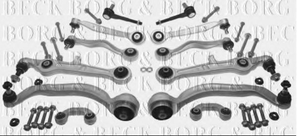 Ремкомплект, поперечный рычаг подвески BORG & BECK BCA7126K