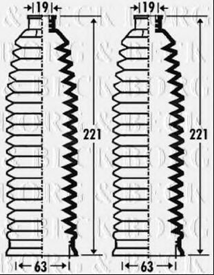 Пыльник, рулевое управление BORG & BECK BSG3271
