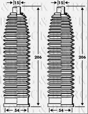 Пыльник, рулевое управление BORG & BECK BSG3299