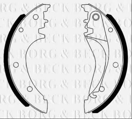 Комплект тормозных колодок BORG & BECK BBS6494