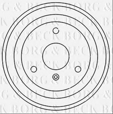 Тормозной барабан BORG & BECK BBR7248