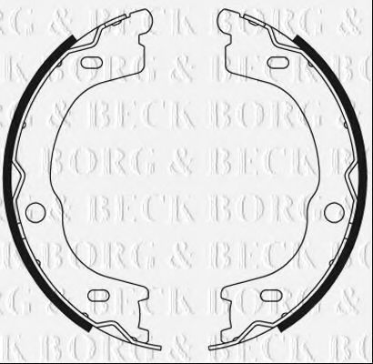 Комплект тормозных колодок BORG & BECK BBS6499