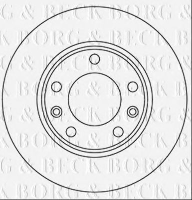 Тормозной диск BORG & BECK BBD5358