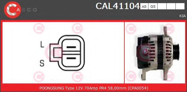 Генератор CASCO CAL41104GS