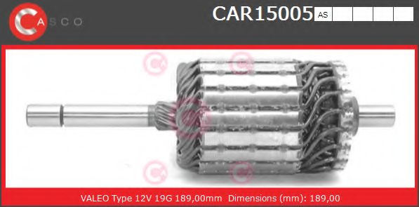 Якорь, стартер CASCO CAR15005AS