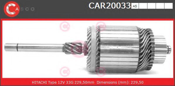 Якорь, стартер CASCO CAR20033AS