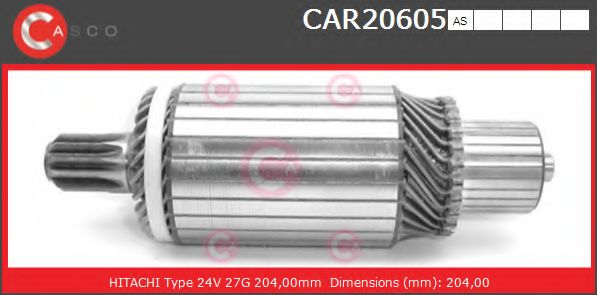 Якорь, стартер CASCO CAR20605AS