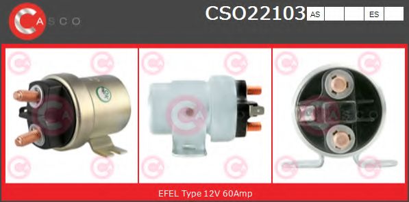 Тяговое реле, стартер CASCO CSO22103AS