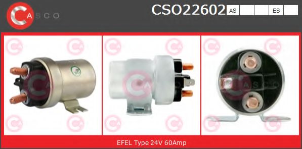 Тяговое реле, стартер CASCO CSO22602AS