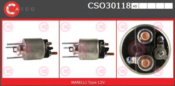 Тяговое реле, стартер CASCO CSO30118AS