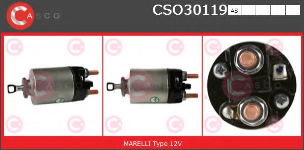 Тяговое реле, стартер CASCO CSO30119AS